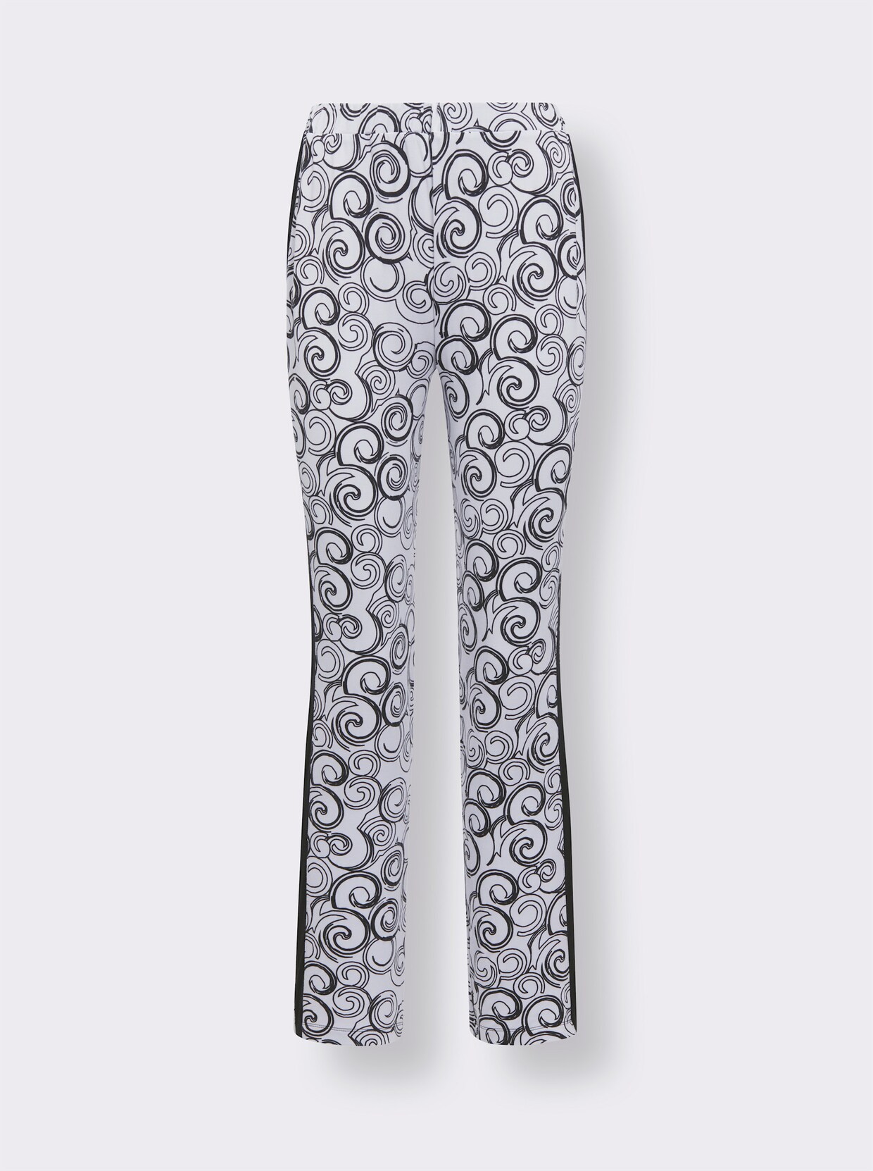 wäschepur Modal-Schlafanzug - schwarz-weiß-bedruckt