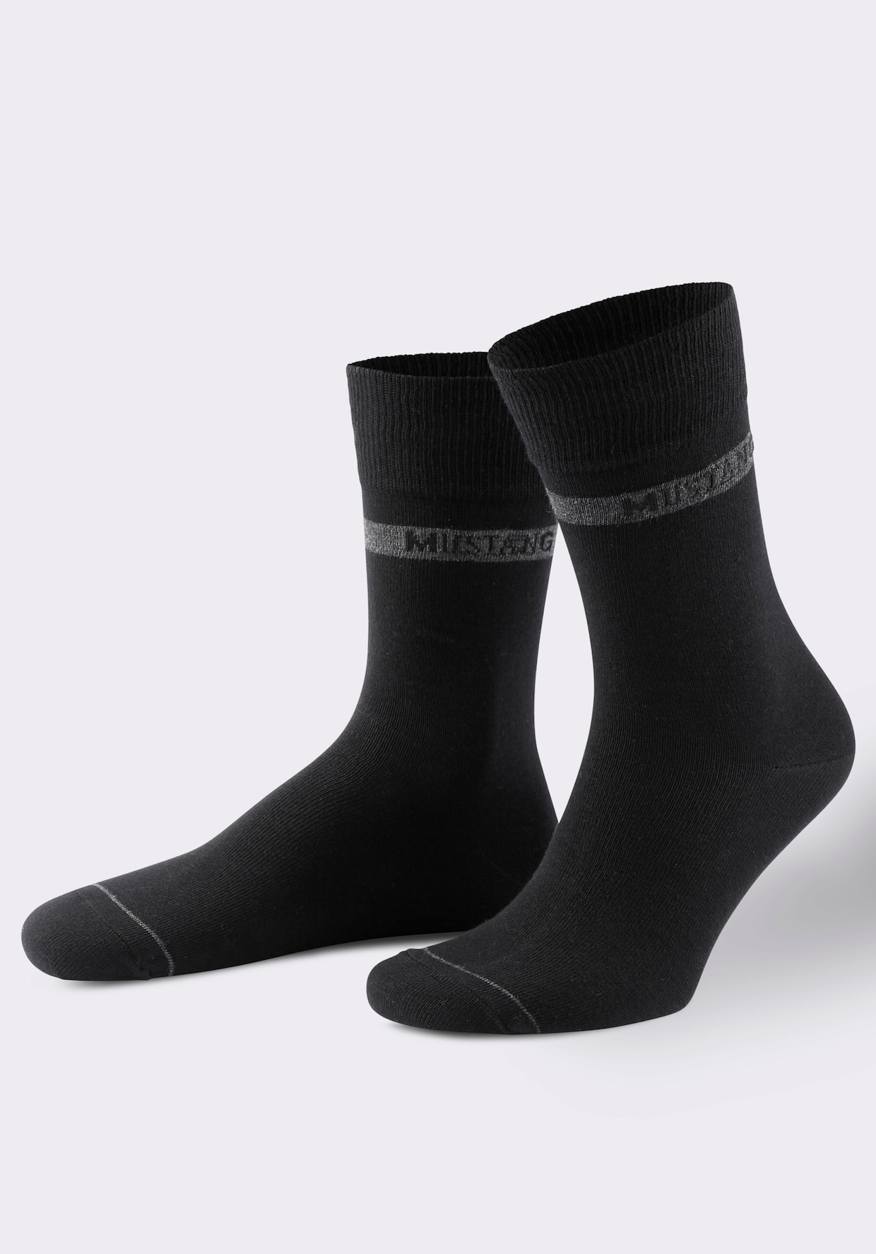 Mustang Herren-Socken - schwarz