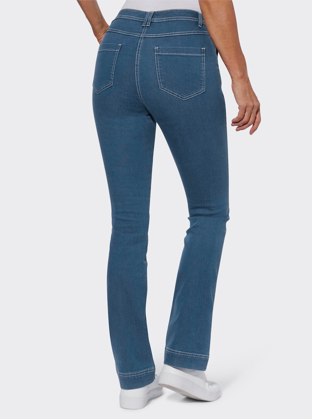 jeans - blue-bleached