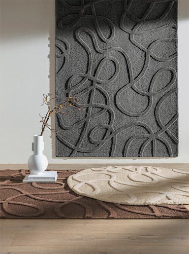 heine home Teppich - anthrazit
