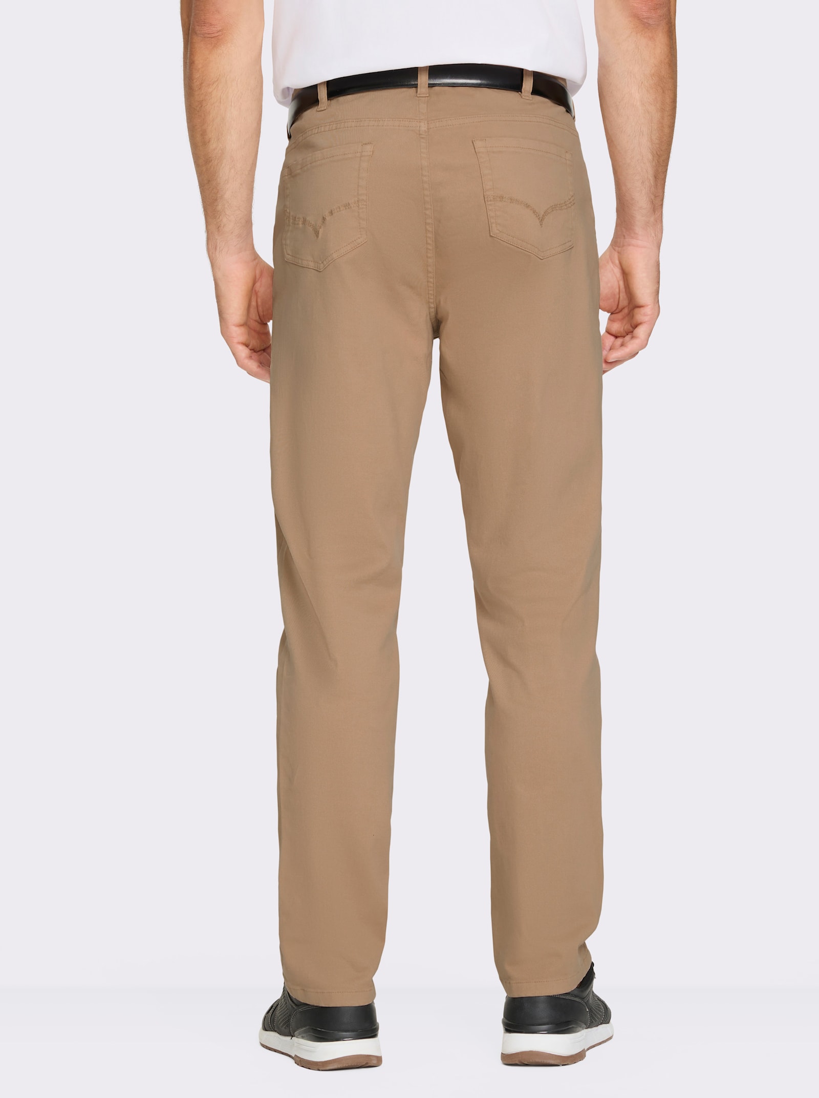 Marco Donati 5-pocketsbroek van twill - camel