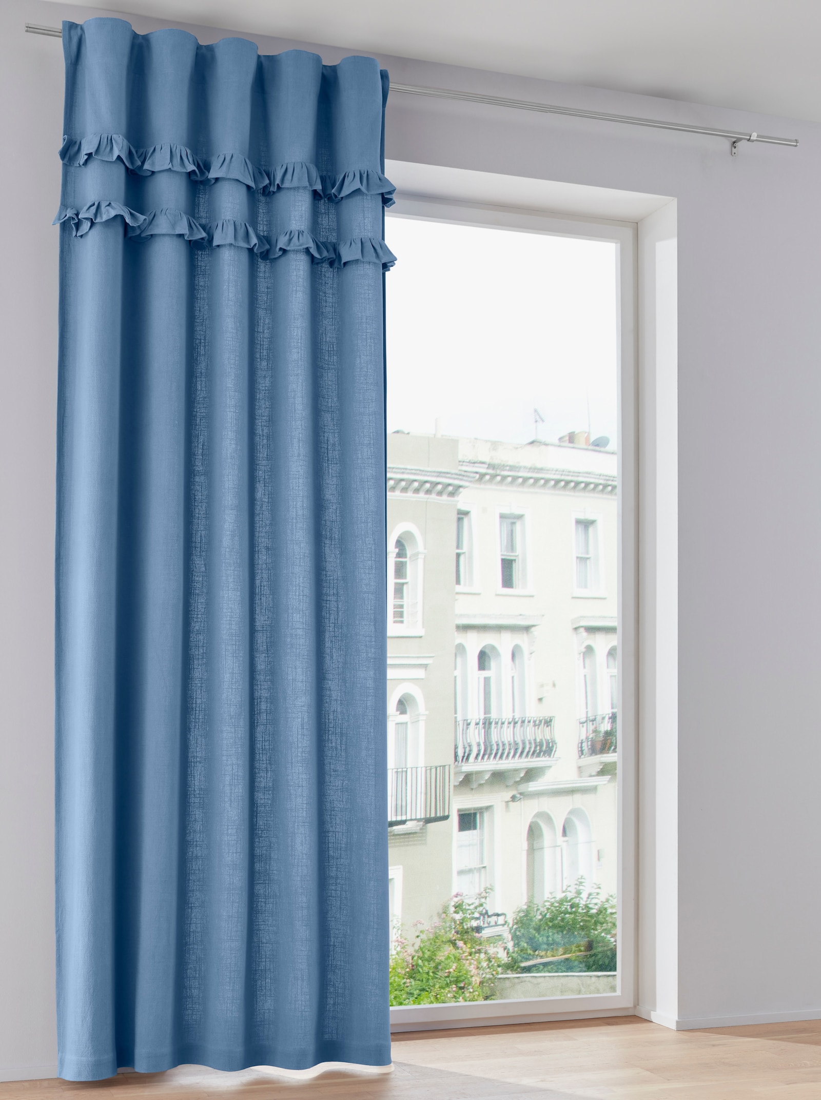 heine home Dekoschal - jeansblau