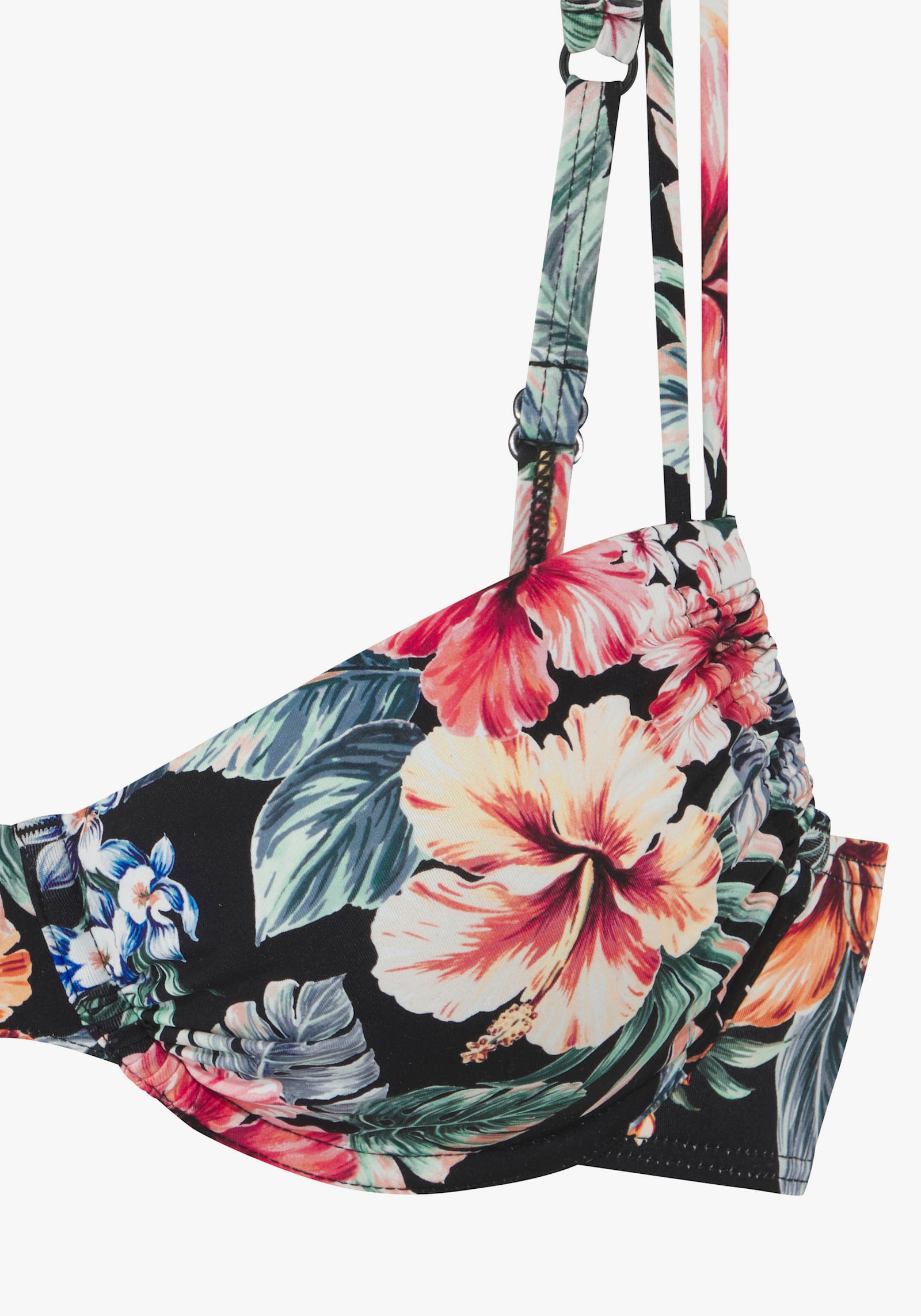 LASCANA Bügel-Bikini-Top - schwarz bedruckt