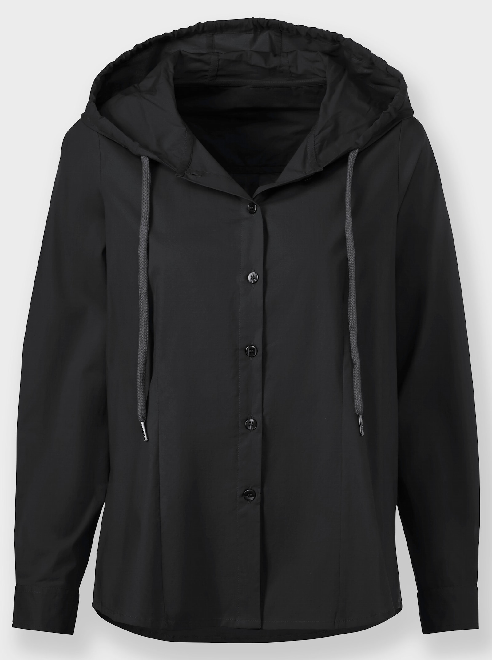 heine Chemisier avec capuche - noir