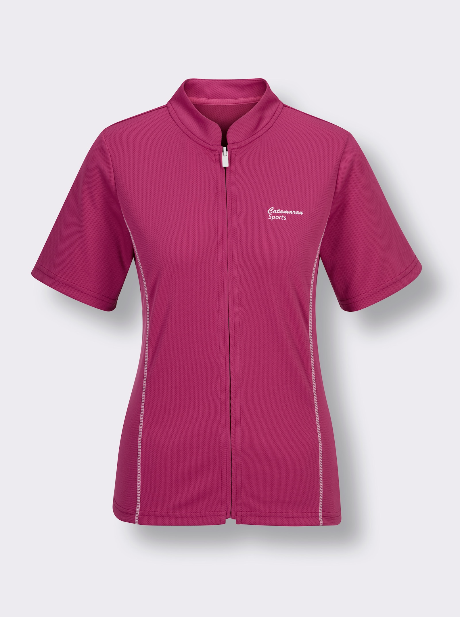 Catamaran Sports Functioneel shirt met 3-delige achterzak - fuchsia