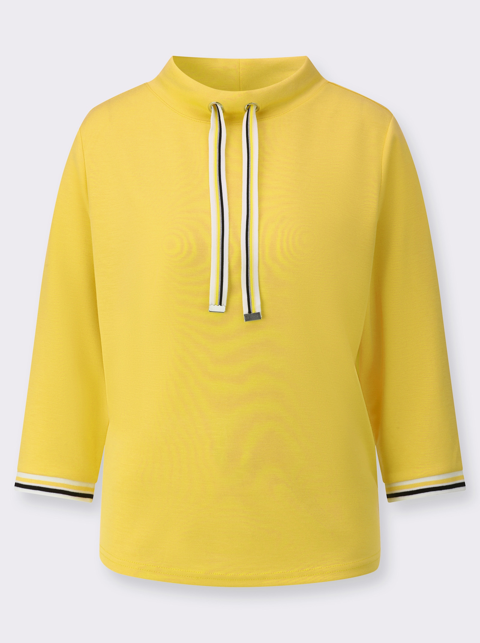 Stehkragenshirt in Super-Soft-Qualität - sonnengelb