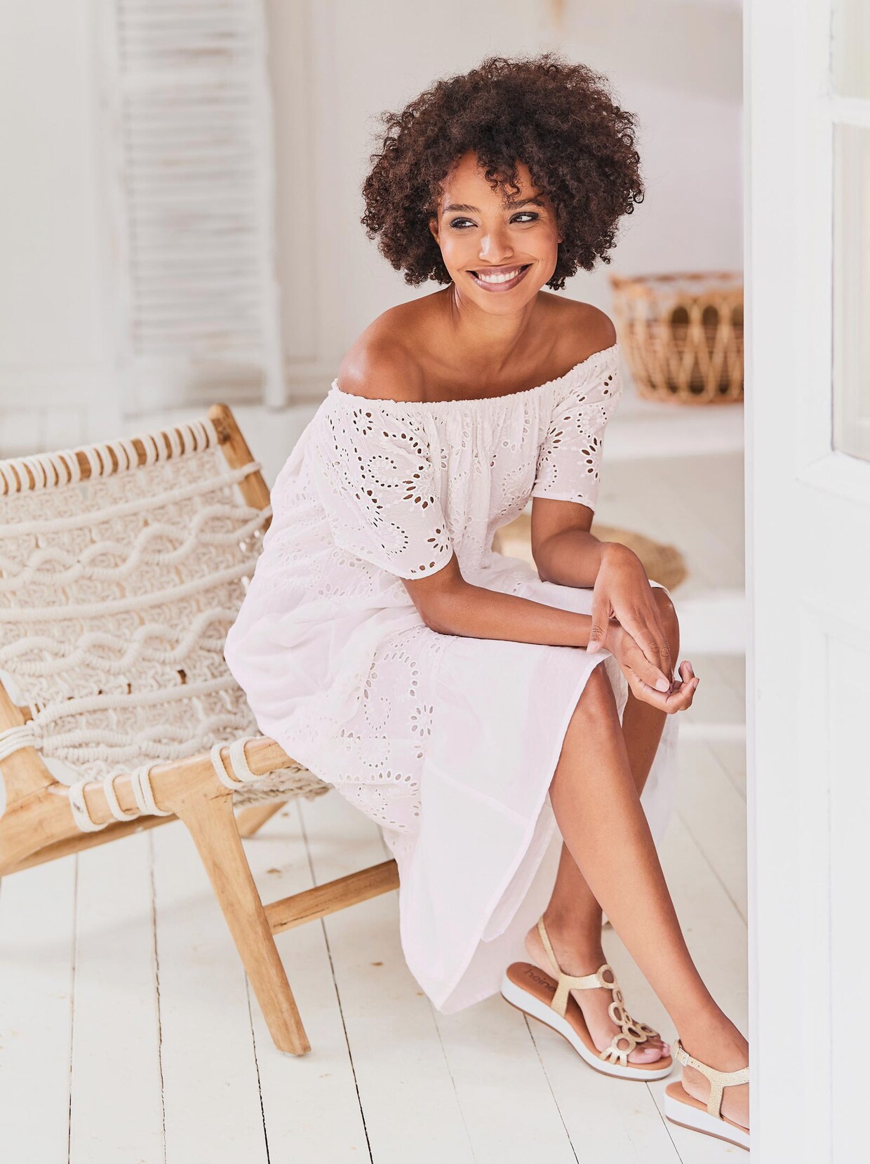 Linea Tesini Kleid - weiß