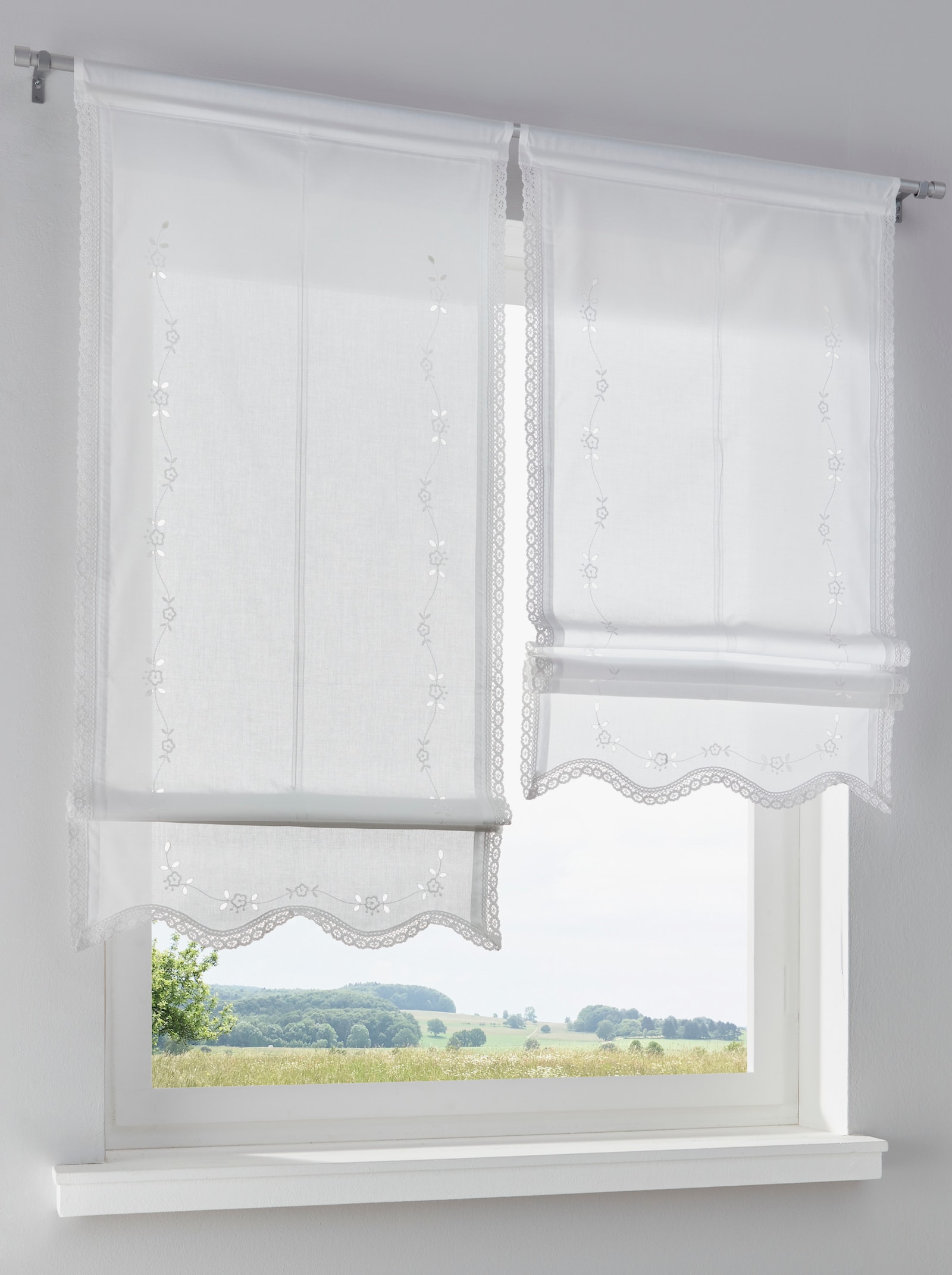 heine home Raffrollo - weiß