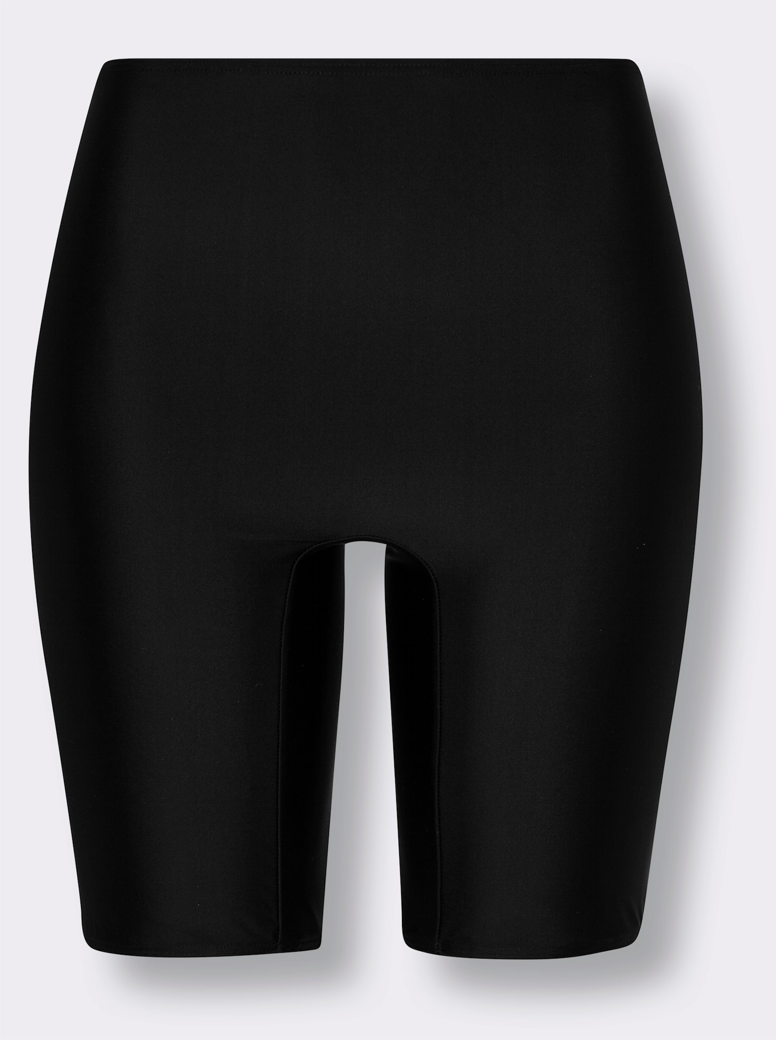 Plavky v cyklistickém střihu, elastický pas - černá