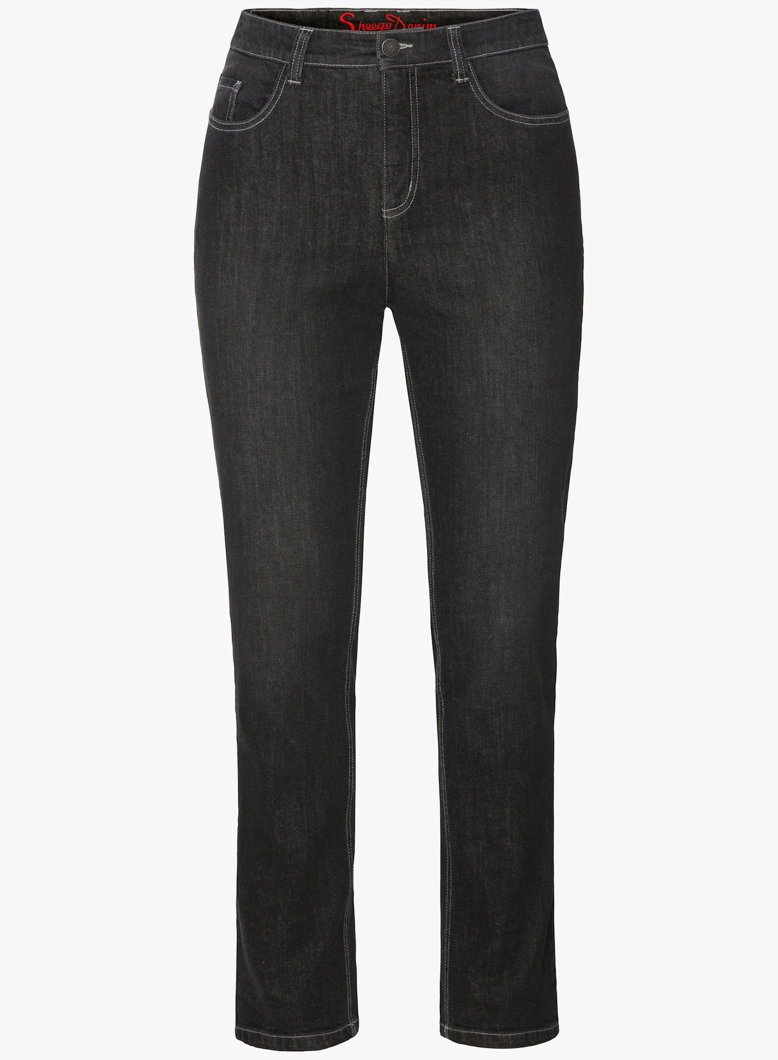 sheego Shaping jeans in recht model - black denim