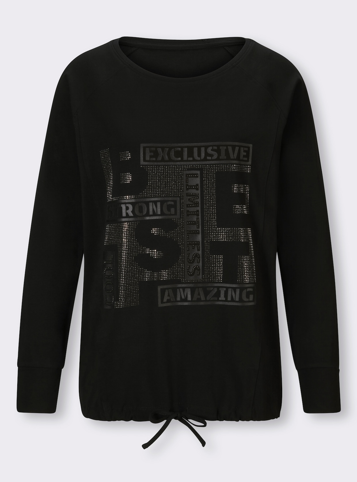 heine Shirt met lange mouwen - zwart