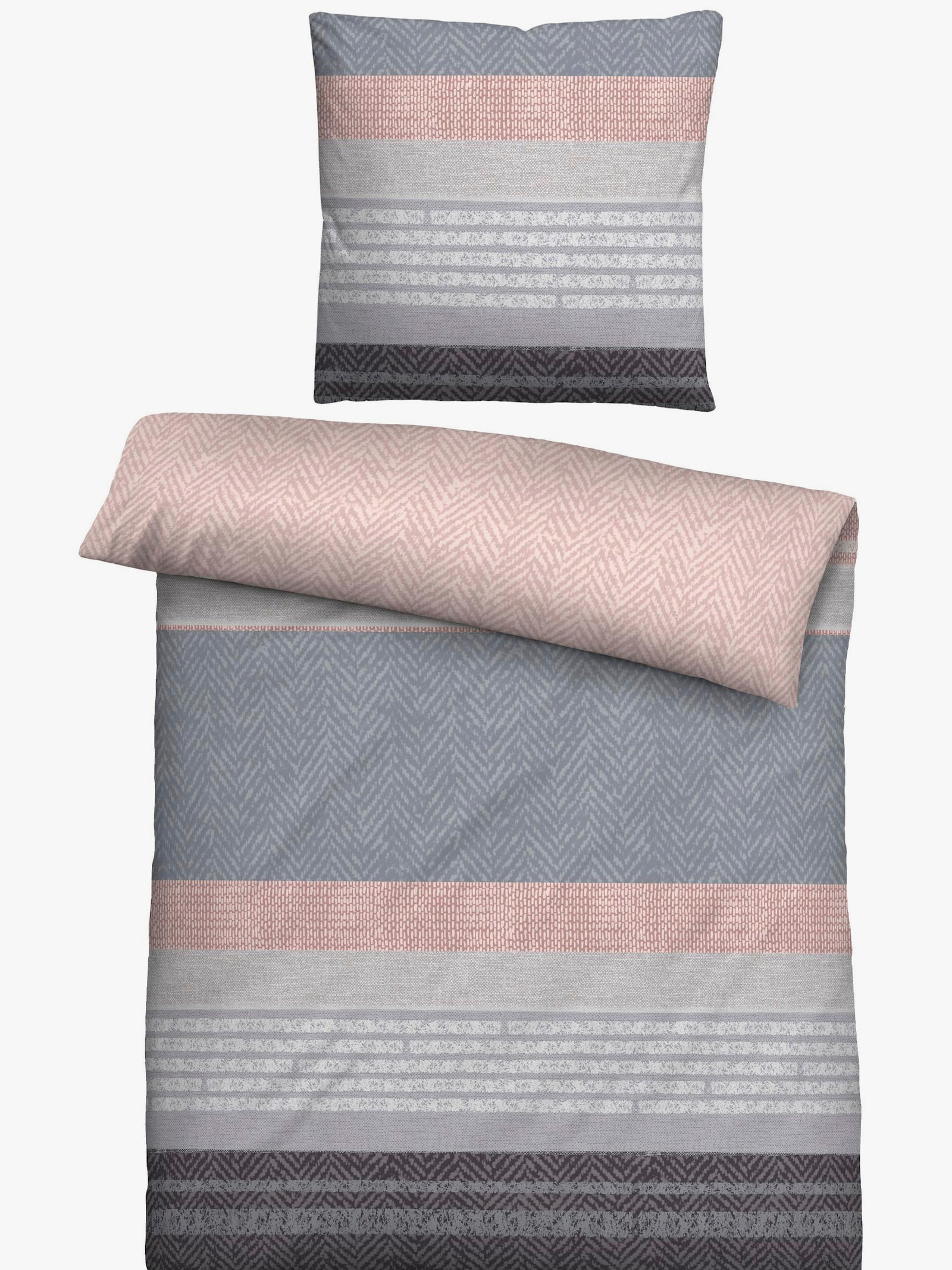 Biberna Bettwäsche - silbergrau