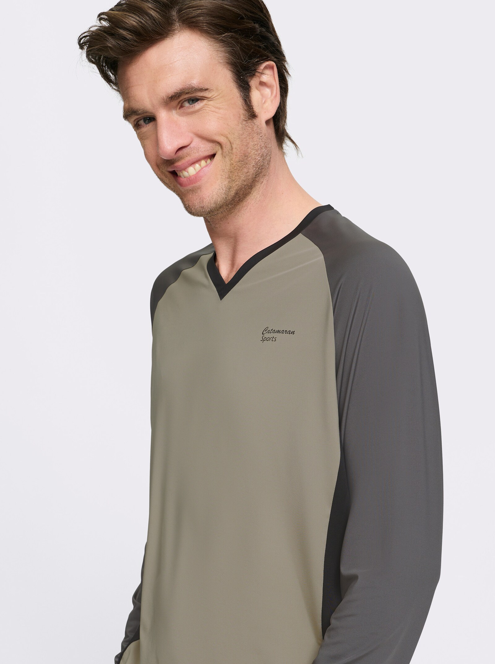 Catamaran Sports Funktionsshirt - schlamm-anthrazit