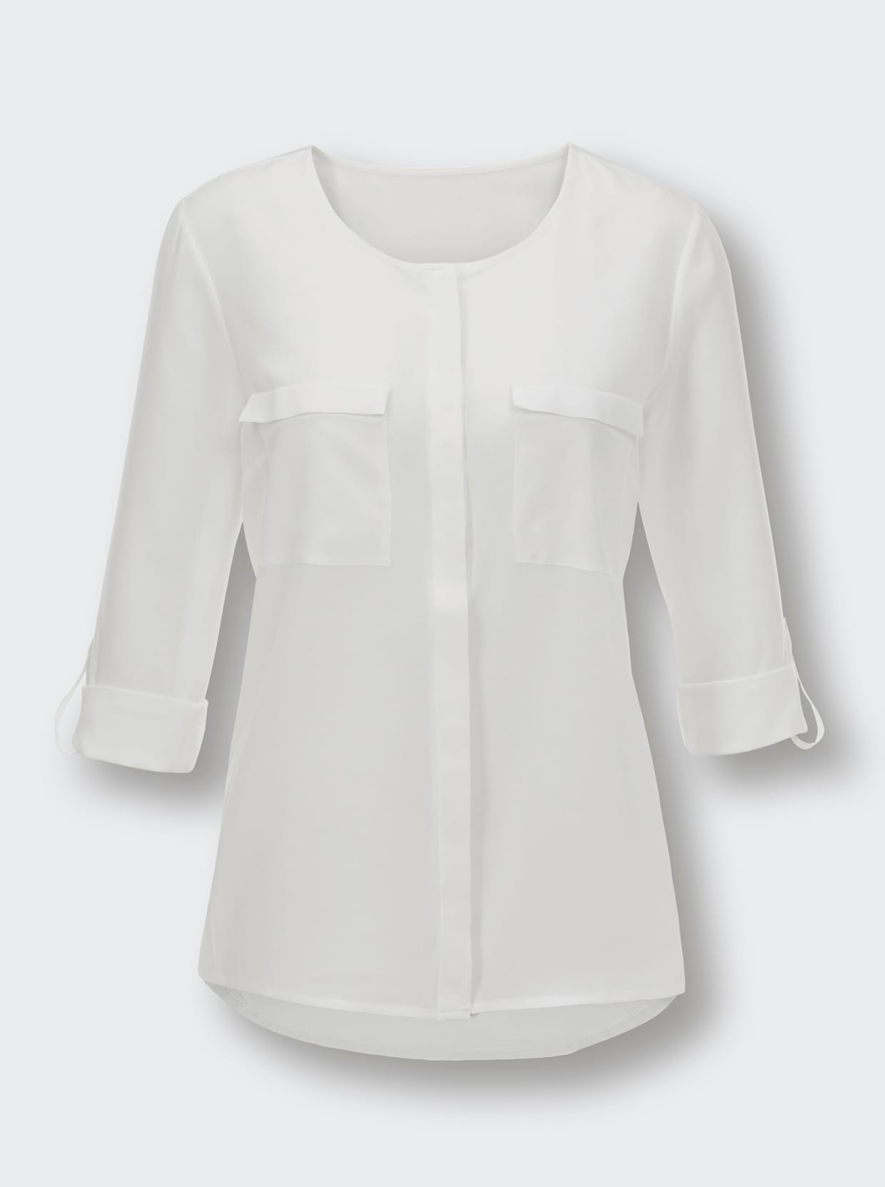 heine Zijden blouse - ecru