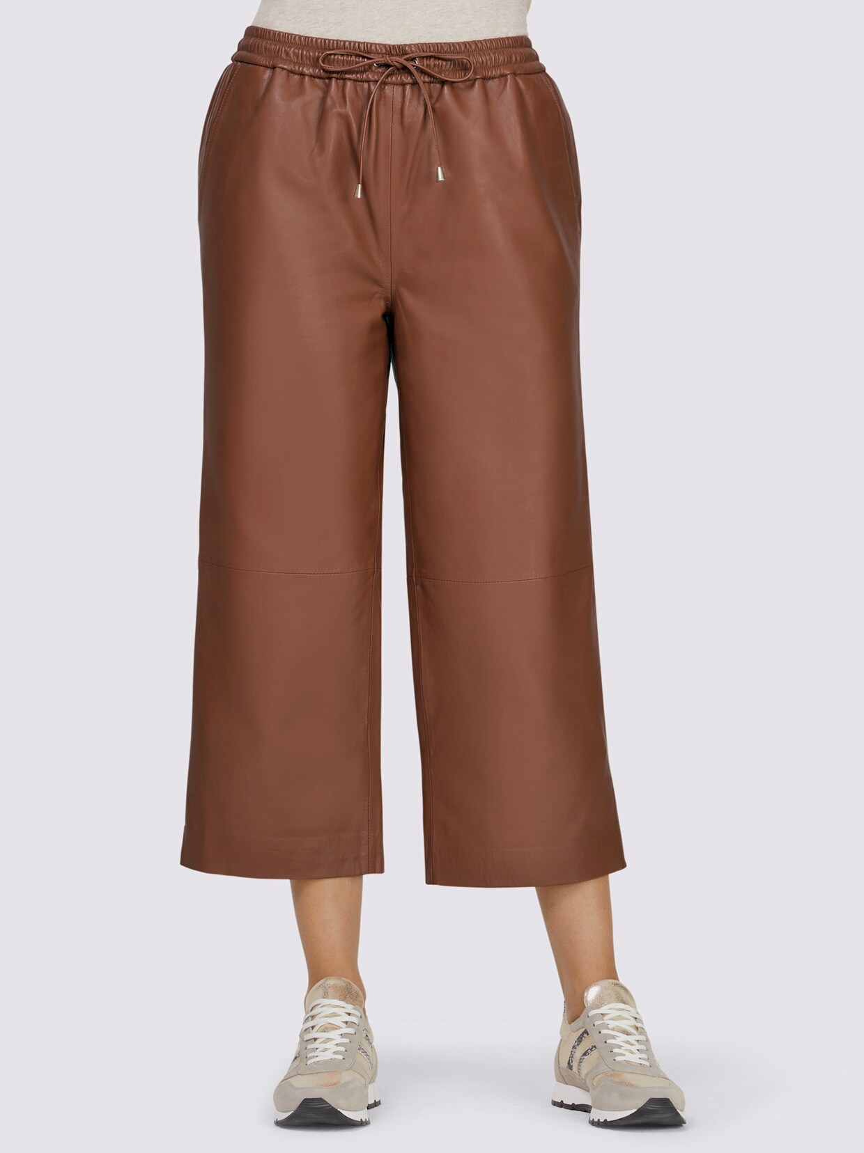 heine Lederhose - cognac