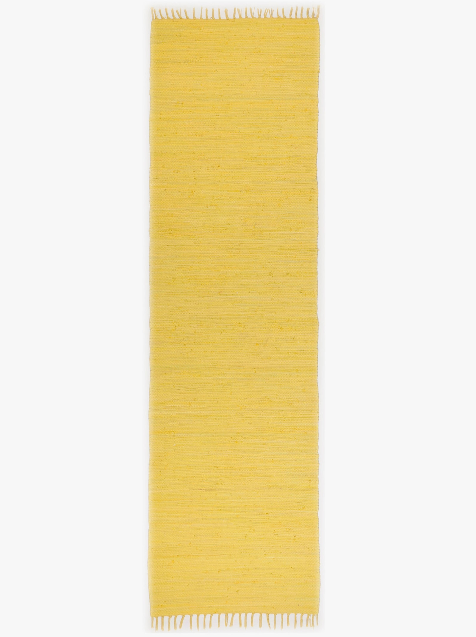 Theko Handwebteppich - gelb