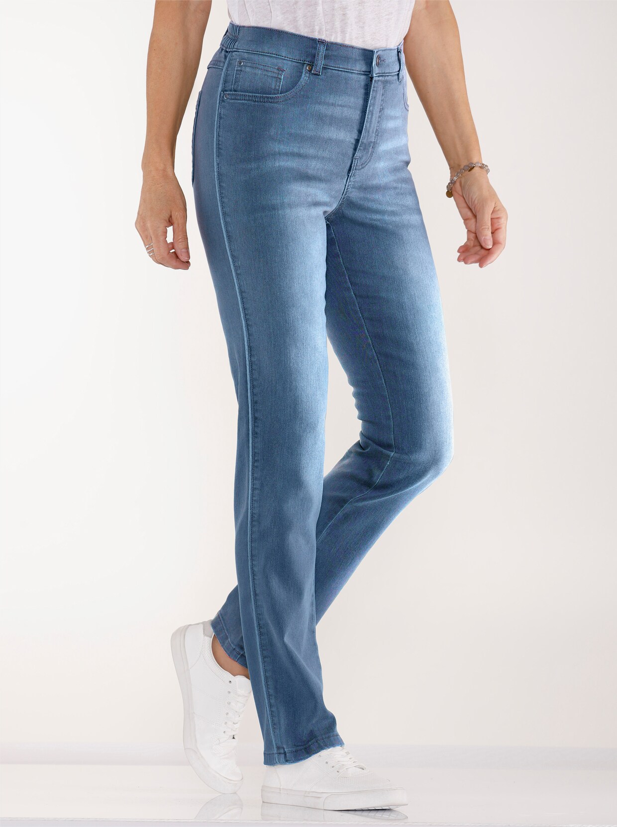 Jeans - blue-bleached