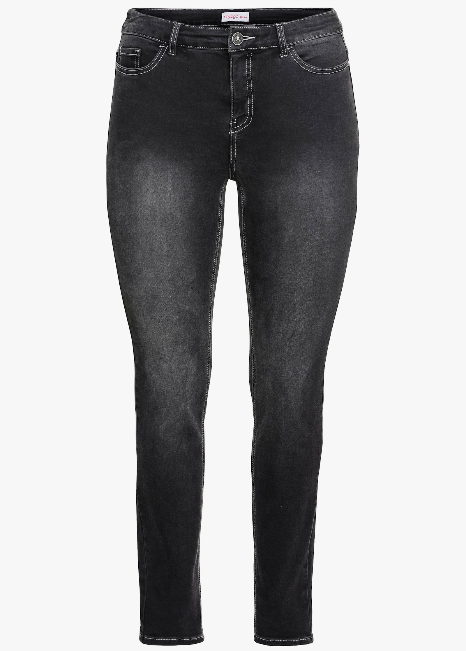 sheego Skinny jeans in 5-pocketsmodel - black denim