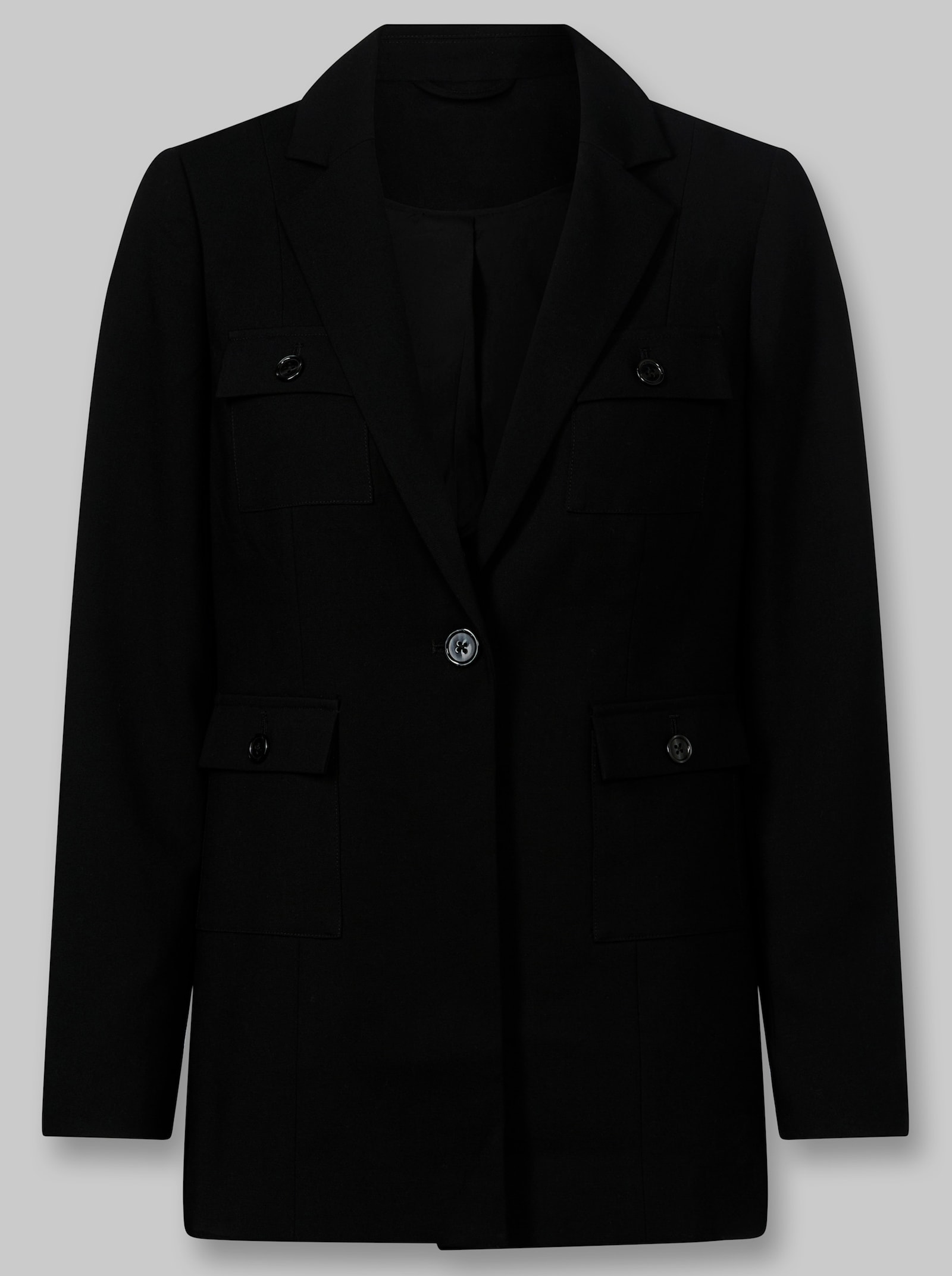 heine Blazer mit Reverskragen - schwarz