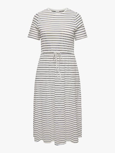ONLY CARMAKOMA Jerseykleid - cloud dancer stripes:(dina) black