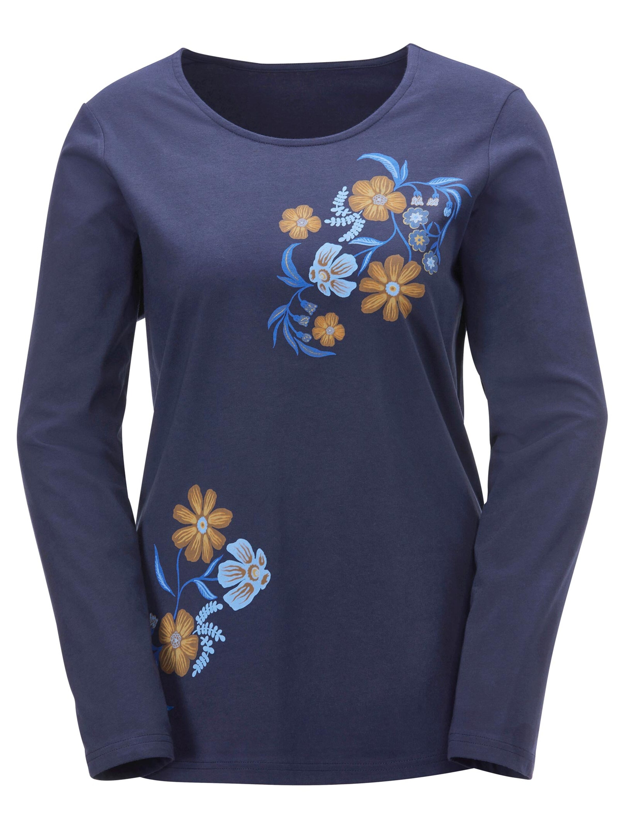 Shirt - nachtblau-bedruckt