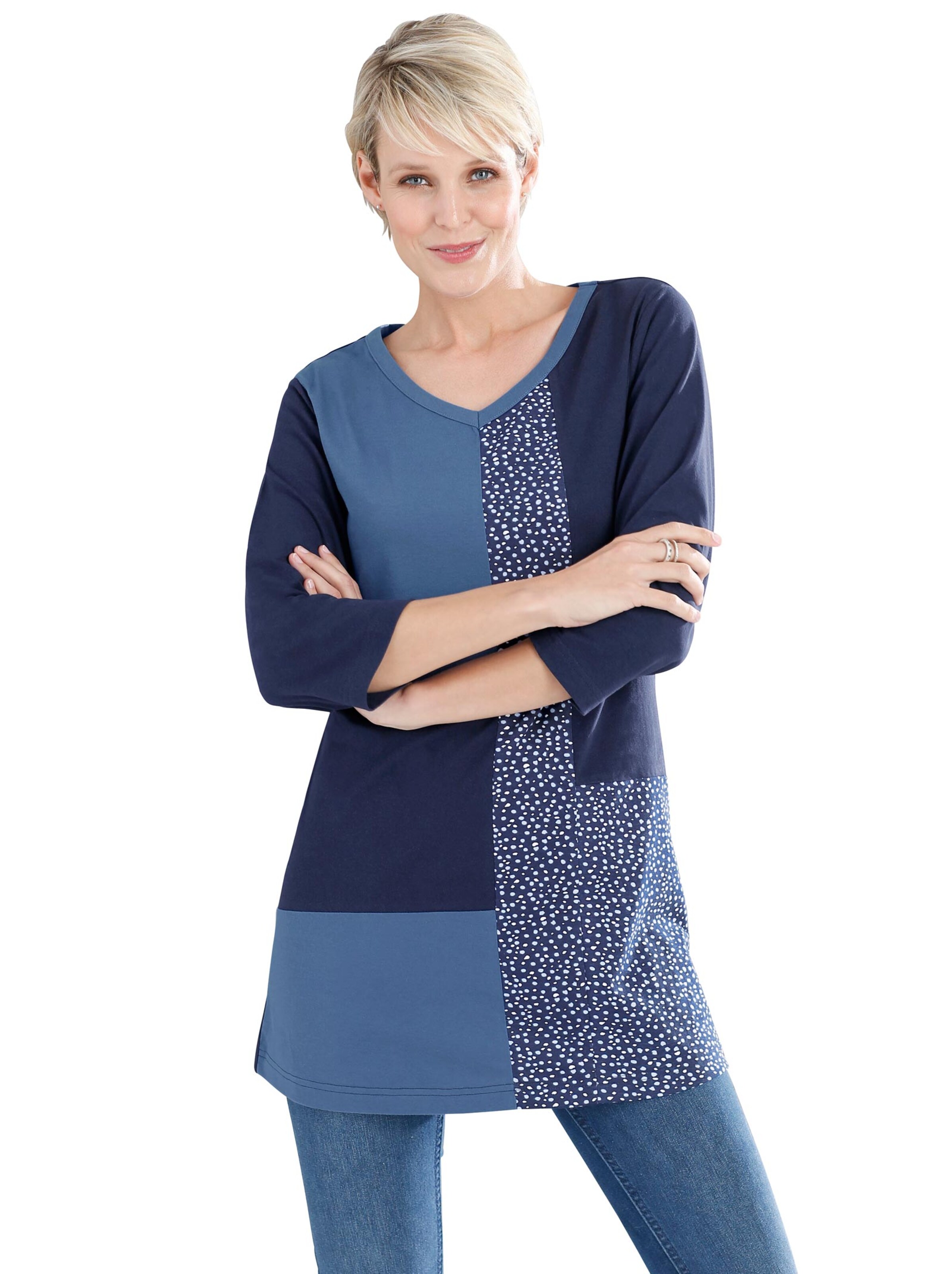 Shirt - blau-gemustert