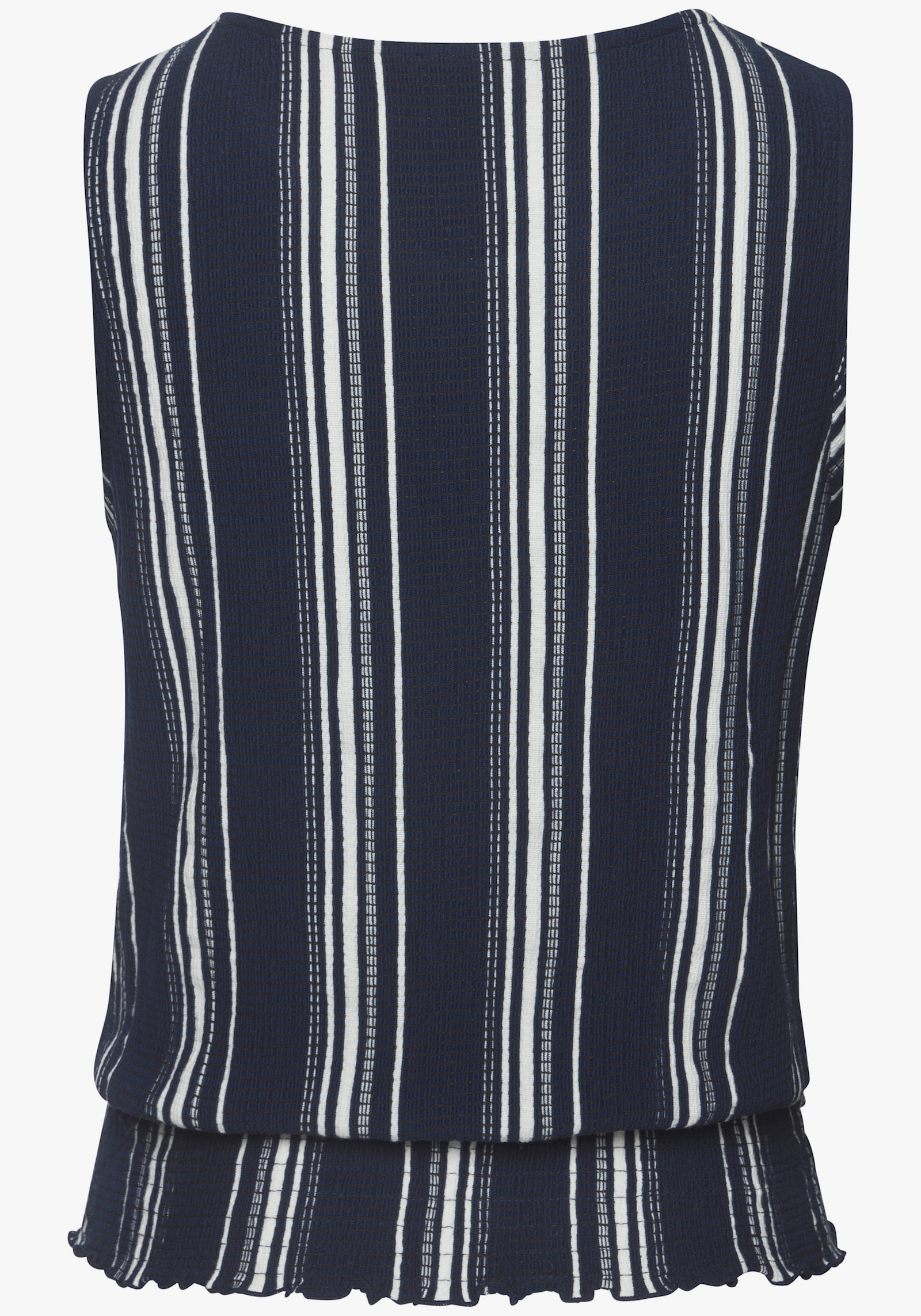 LASCANA Tanktop - marine-wit gestreept