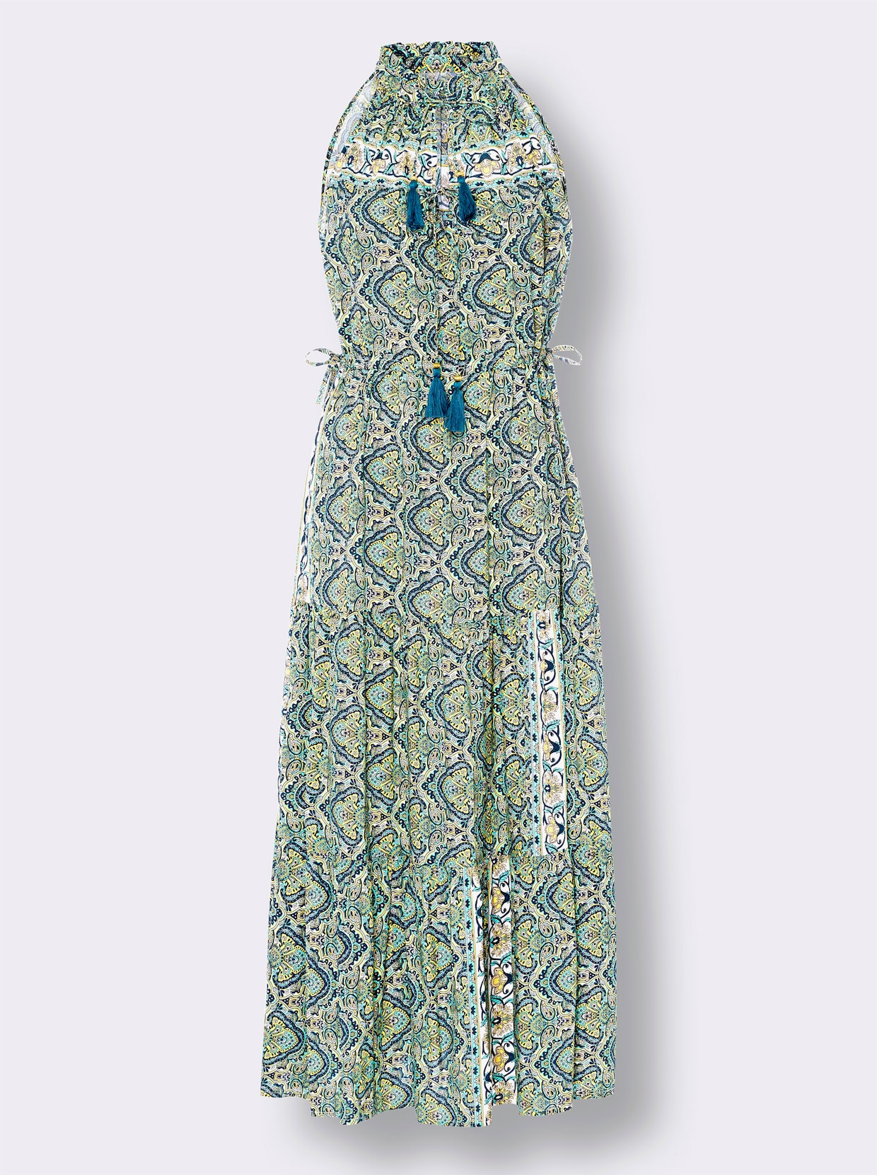 heine Robe imprimée - bleu vert-jaune imprimé