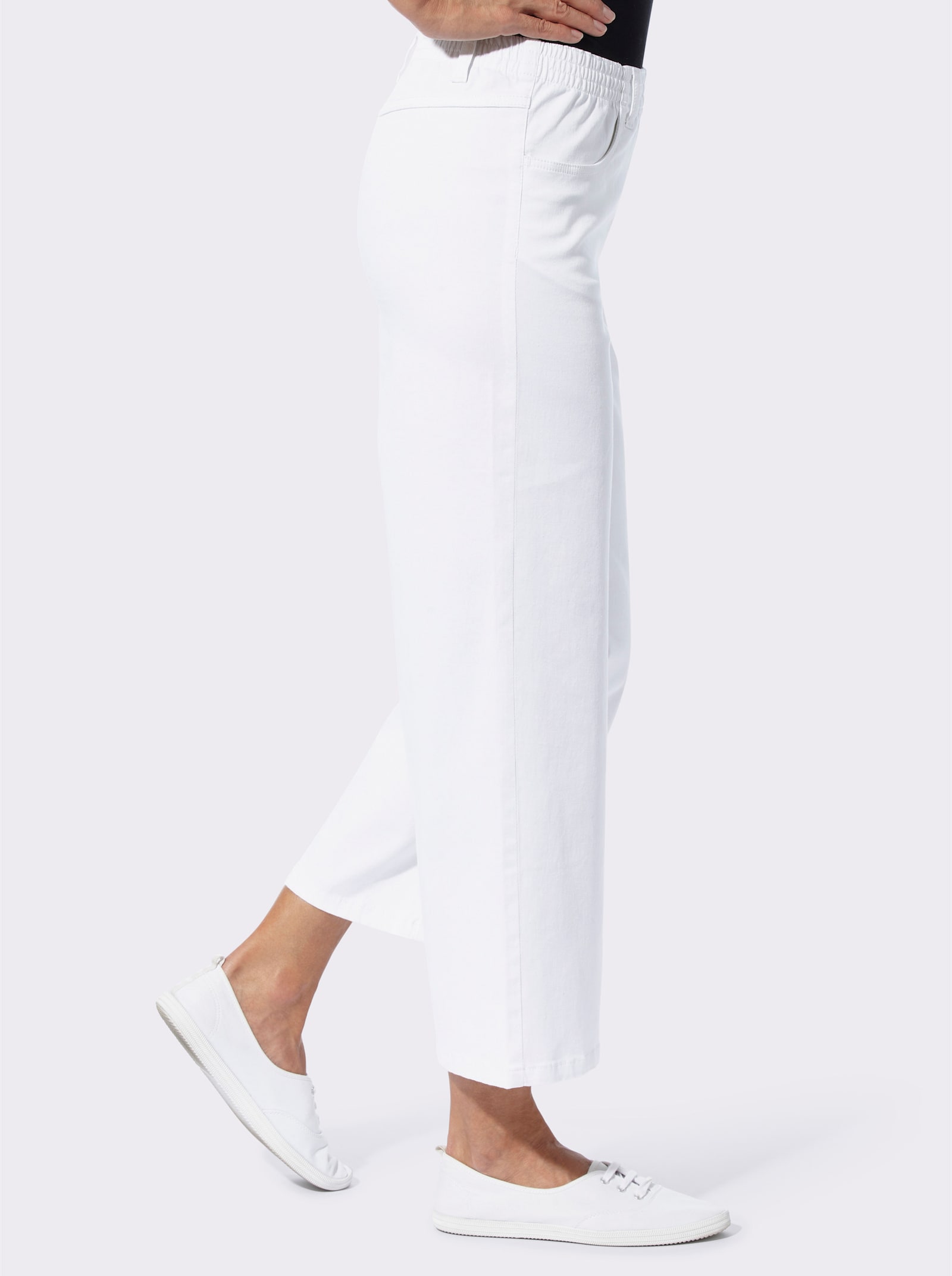 7/8-jeans in set van 2 - blue-bleached + wit