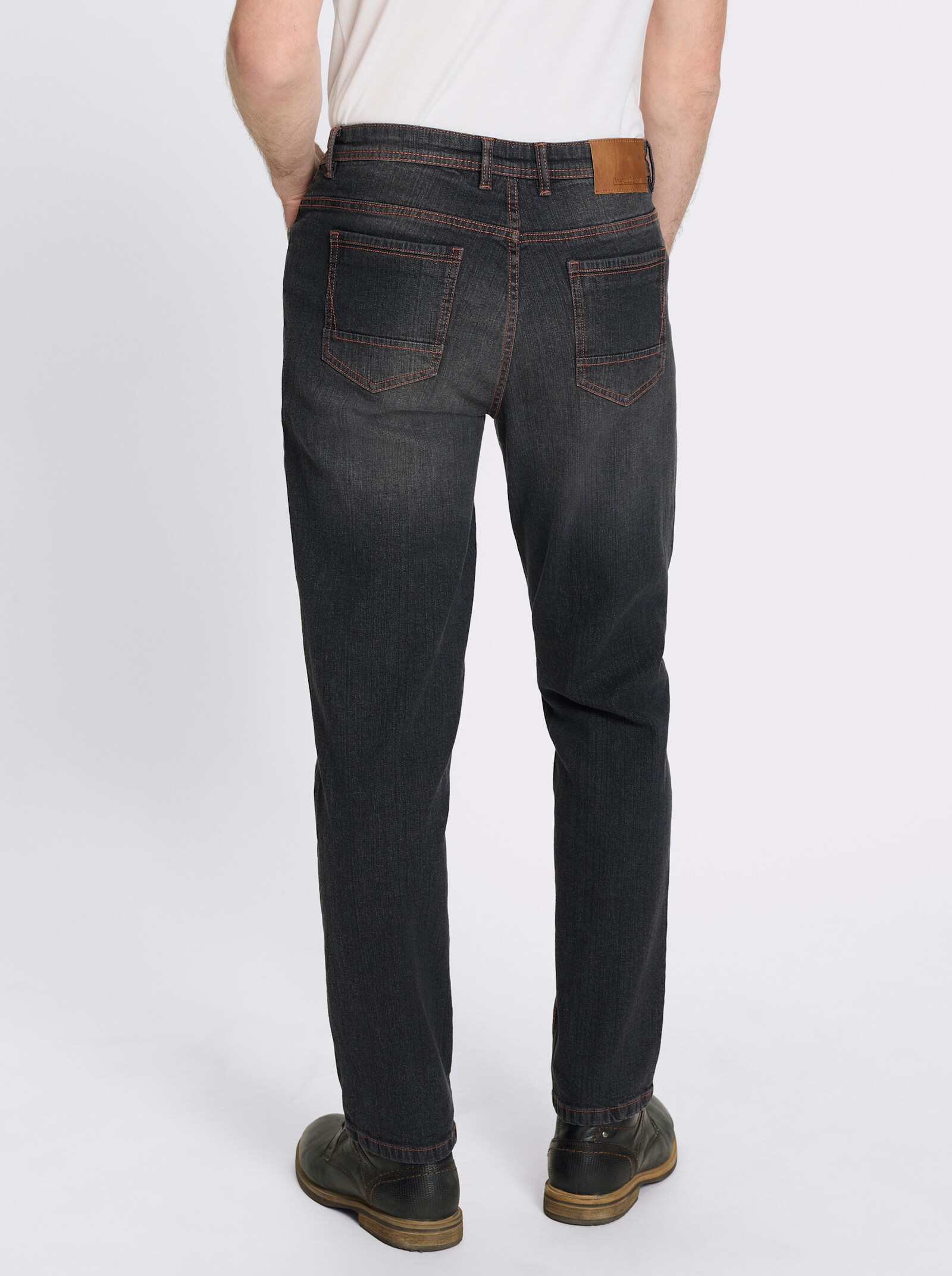 Marco Donati 5-Pocket-Jeans mit Used-Effekt - black denim