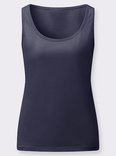 Shirttop - marine + ecru