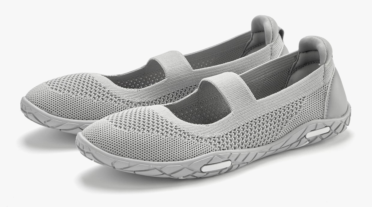 LASCANA Sneakers ballerines - gris clair
