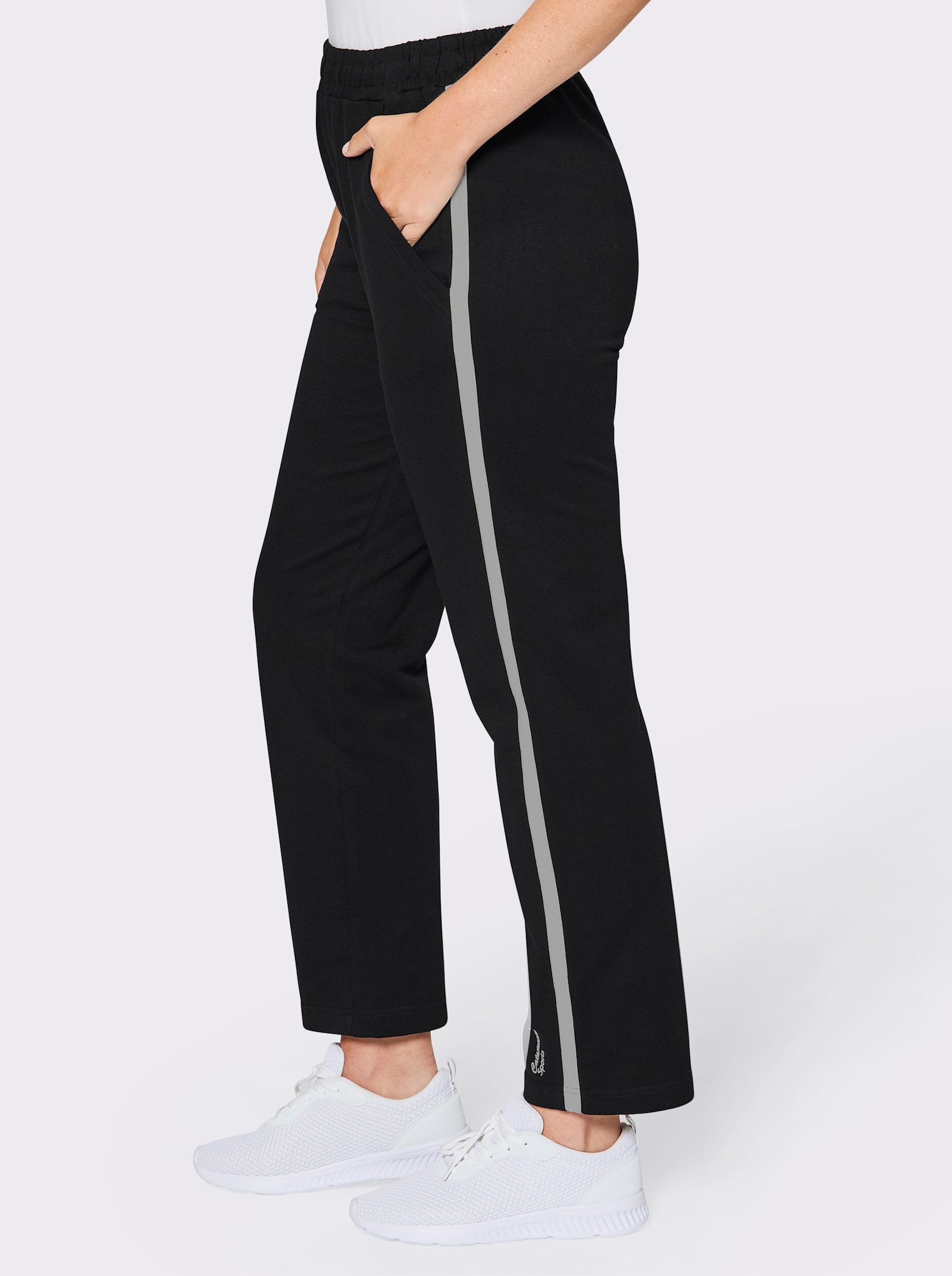 Catamaran Sports Freizeithose mit innenliegendem Zugband - schwarz-hellgrau