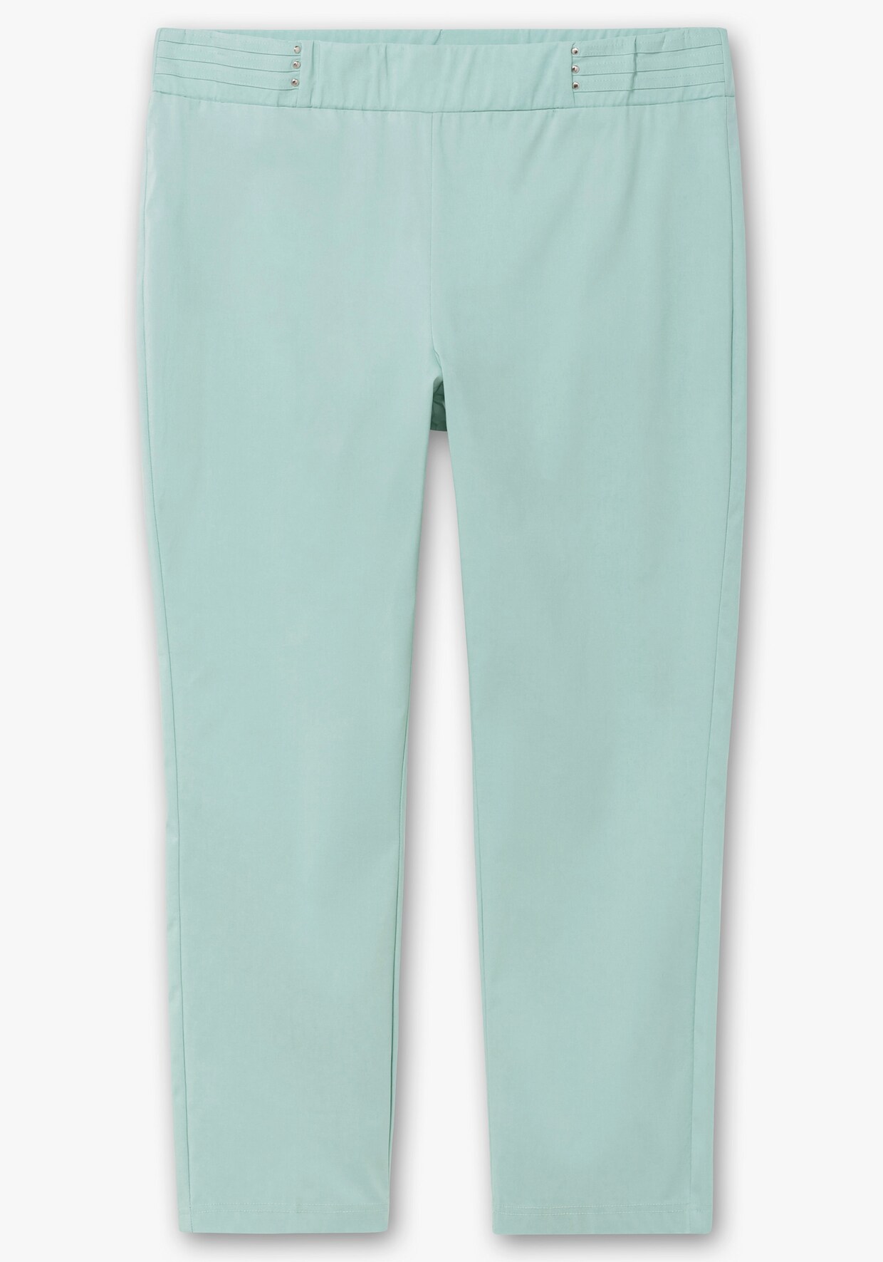 Schlupfhose mit Bügelfalten - kalkmint