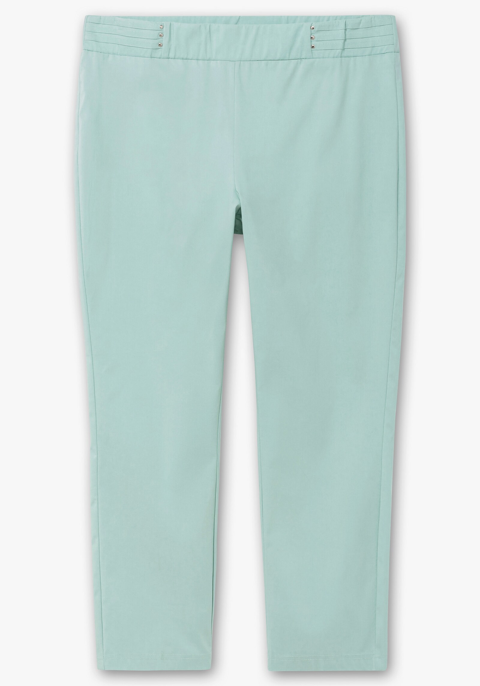 Schlupfhose mit Bügelfalten - kalkmint