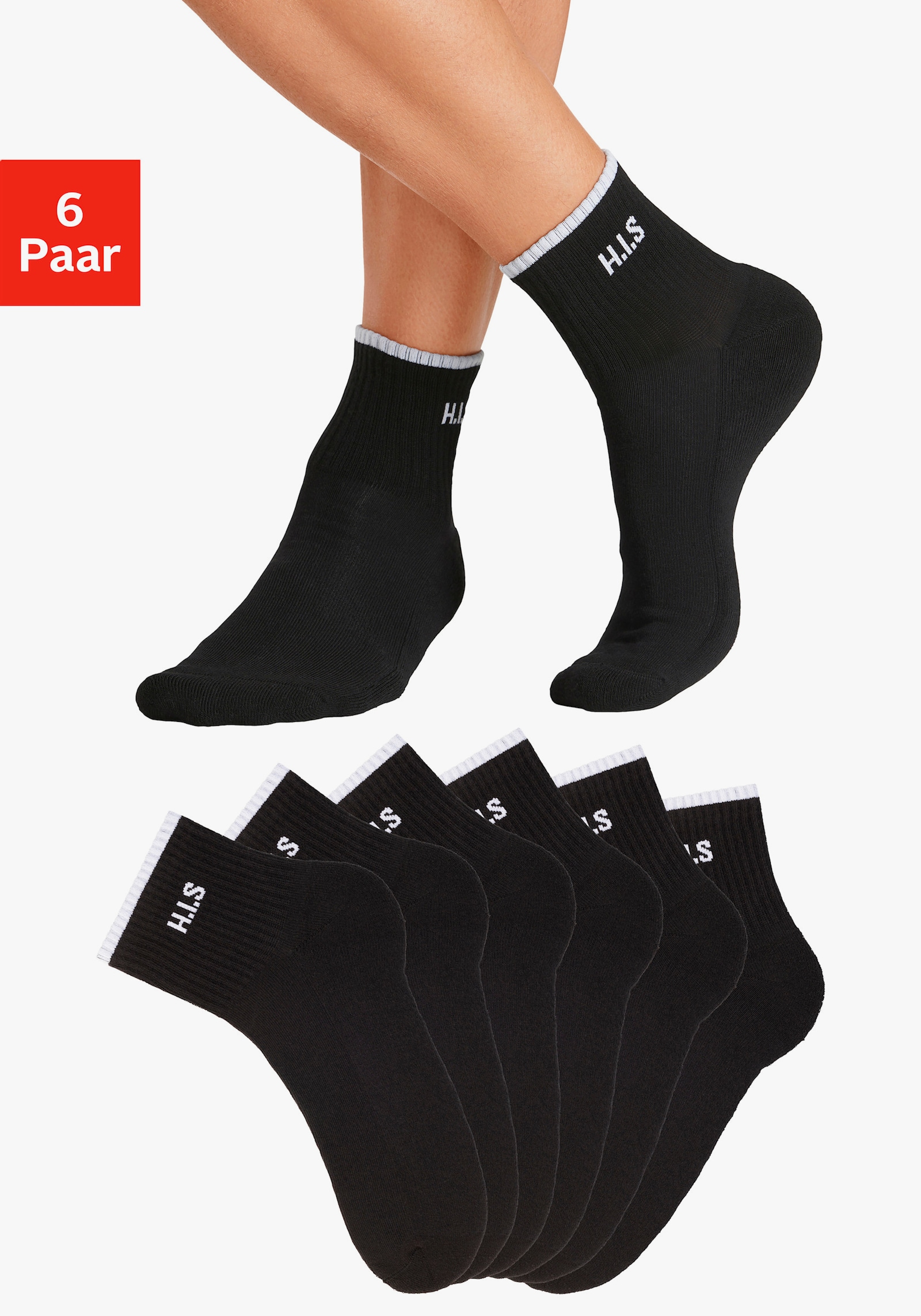 H.I.S Sportsocken - schwarz