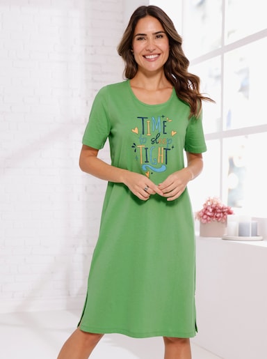 Nachthemd mit aufgedrucktem Schriftzug - apfel