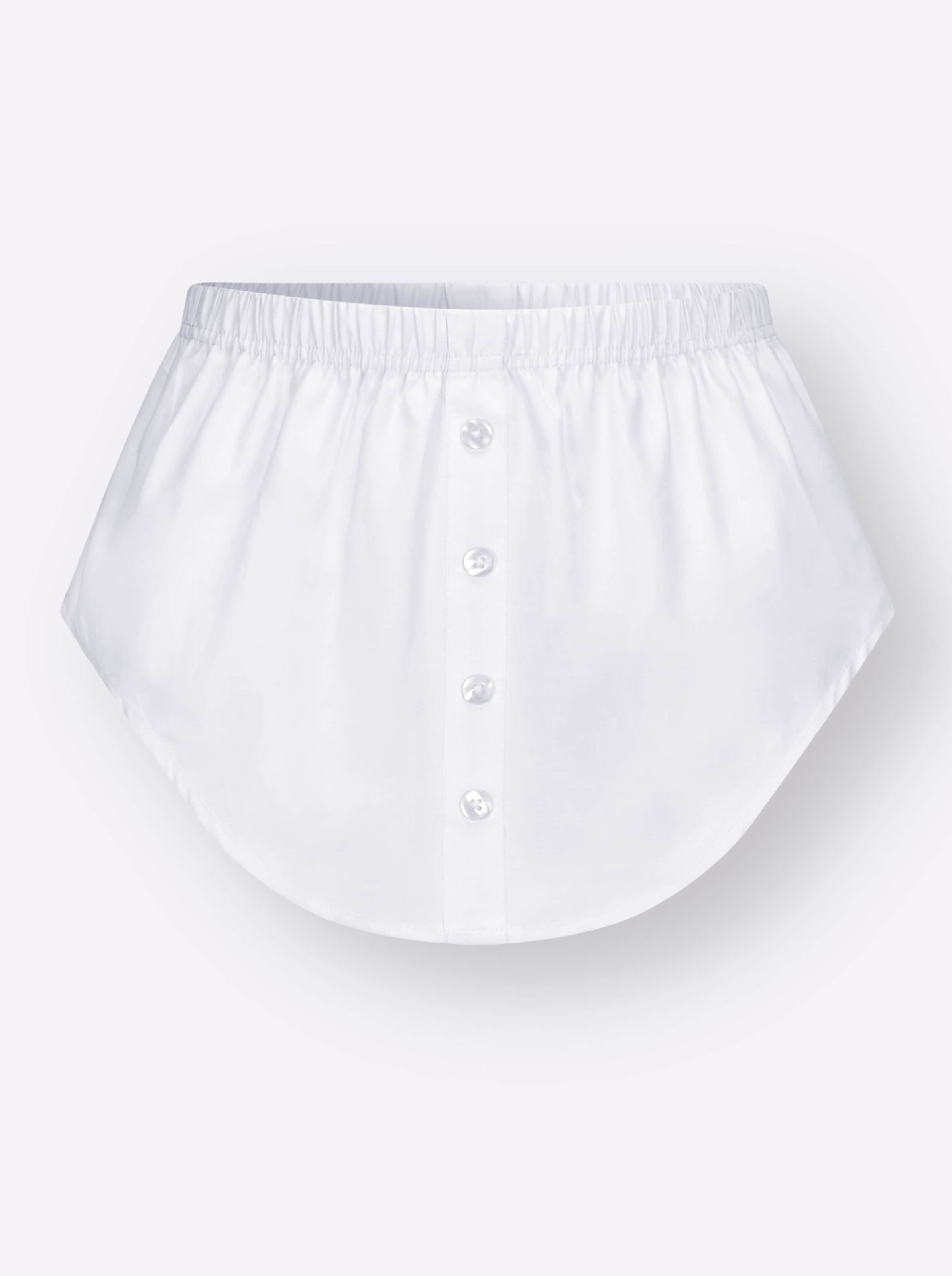Sheego Damen Weiß Baumwollbluse - Bild 2