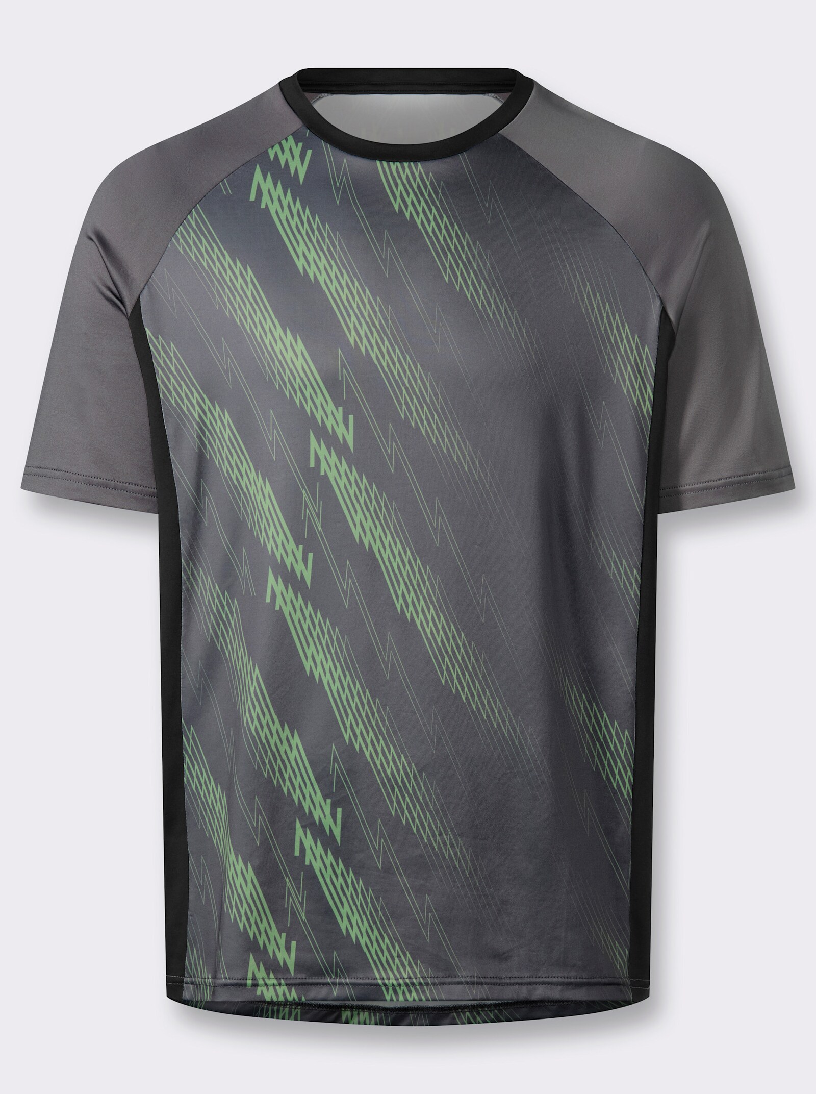 Catamaran Sports Funktionsshirt - grau-reseda-bedruckt
