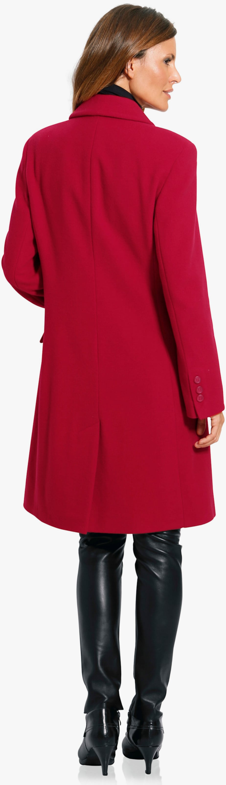 heine Manteau court avec épaulettes - rouge