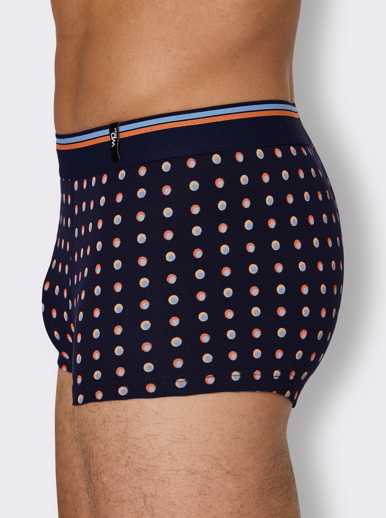 wäschepur men Pants - marine-getupft + marine-gestreift