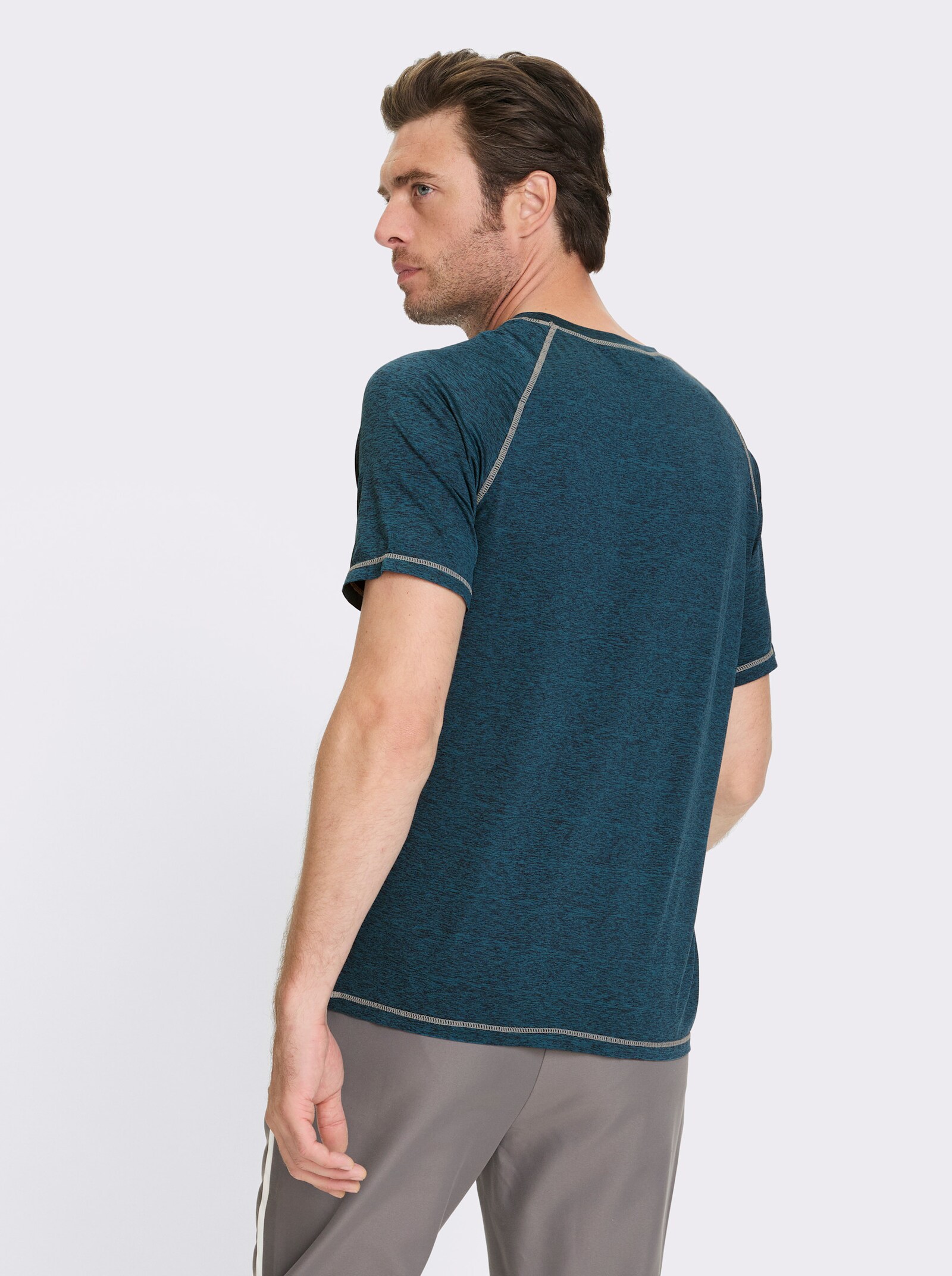 Catamaran Sports Functioneel shirt, ademend en sneldrogend - topaas gemêleerd