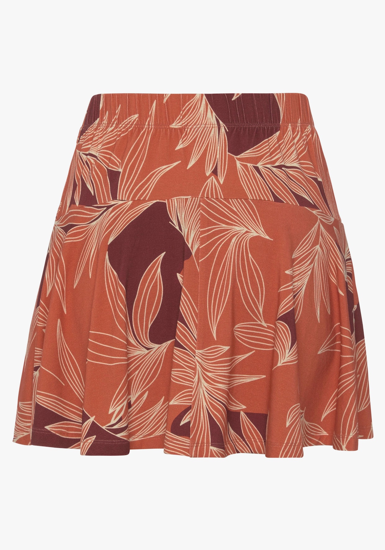 LASCANA Jupe-culotte - orange-aubergine imprimé