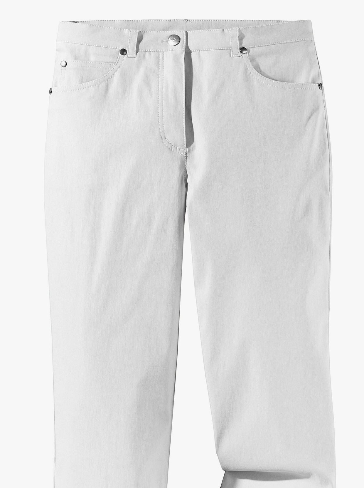 Stehmann Comfort line 5-Pocket-Hose in elastischer Qualität - weiß