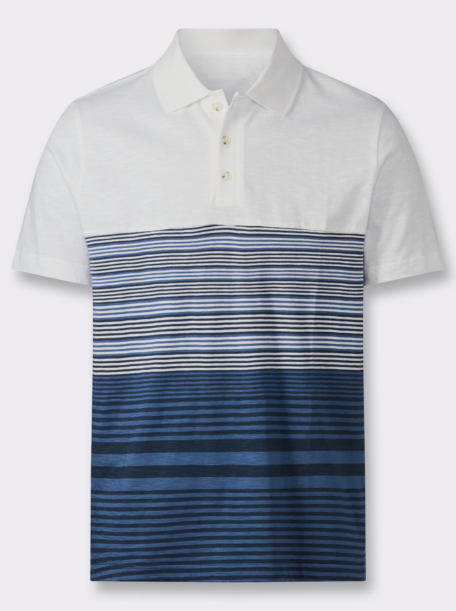 Poloshirt mit Streifen - dunkelblau-weiß-gestreift