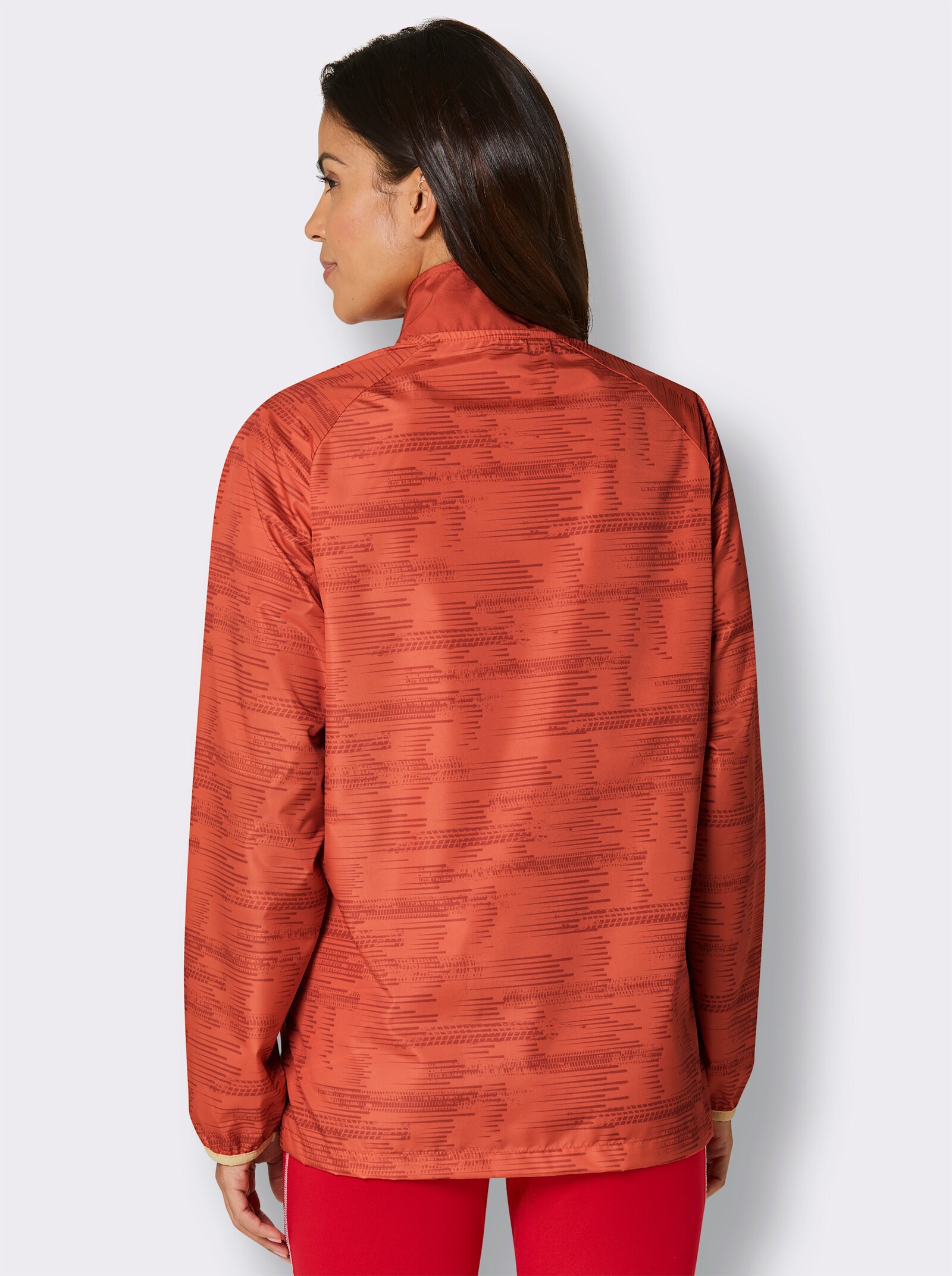 Funktionsjacke mit Reißverschluss-Brusttasche - orange