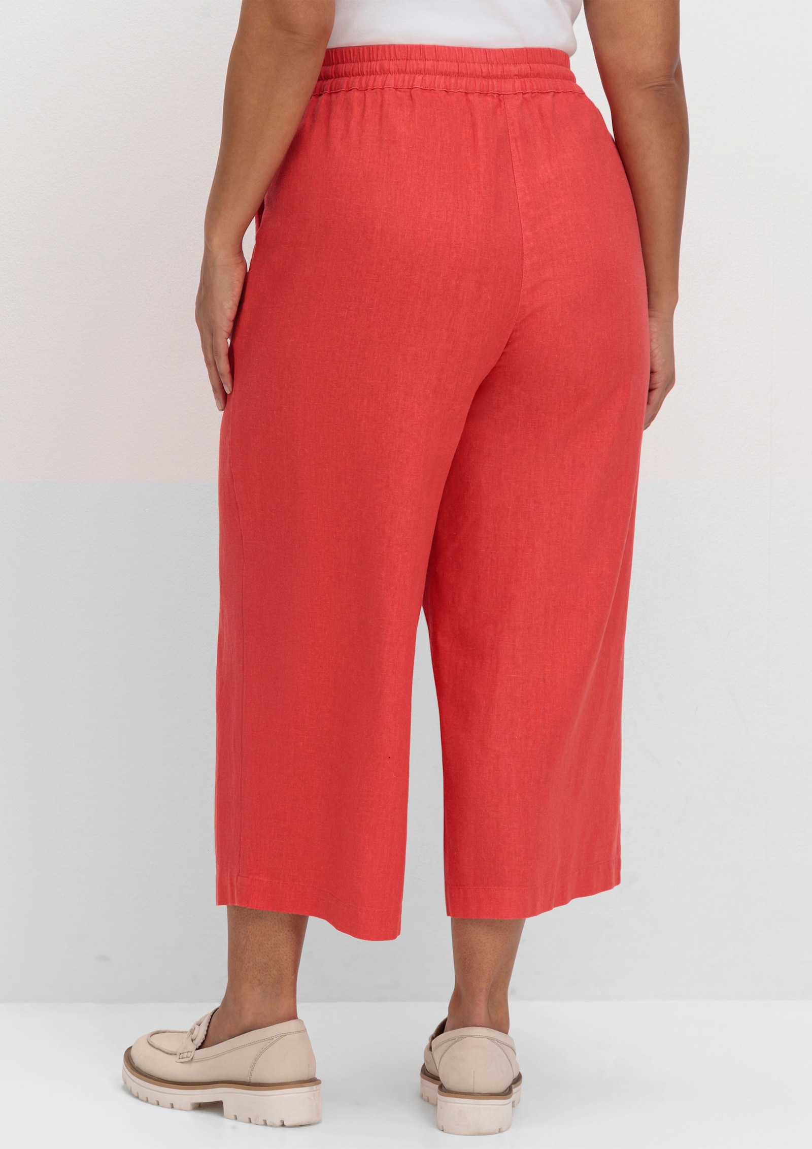 sheego 7/8-Hose mit Leinen - hummer