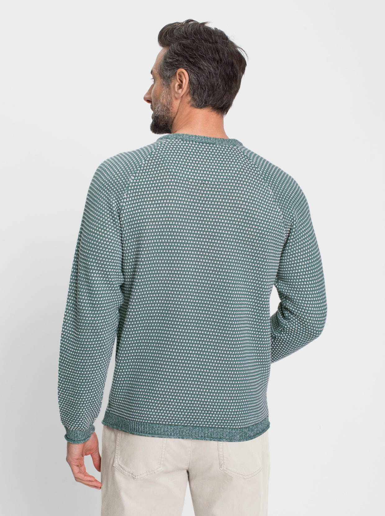 Marco Donati Pullover - jade-weiß