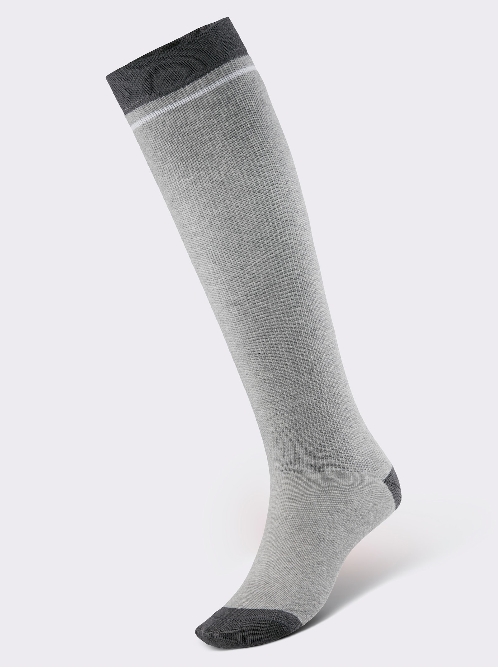 wäschepur Kompressionskniestrumpf - steingrau