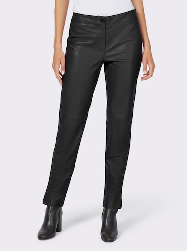 heine Pantalon en cuir - noir